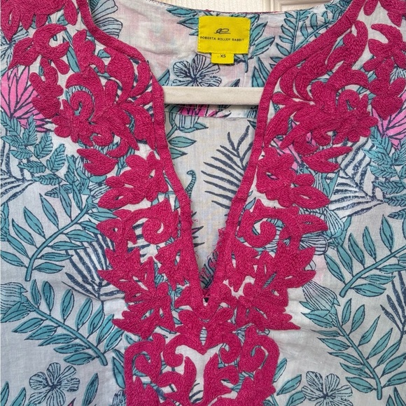 Roberta Roller Rabbit Pattern Cover Up SZ XS - Picture 5 of 7